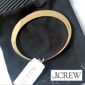 J.Crew Sleek & Modern Oval Gold Bangle